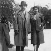 Anna Mattes mit ihrem Vater Wilhelm Gelb im Wiener Prater, 1941